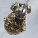 Necklace Sterling Silver Chain with ANTIQUE CHINESE BELLS and Filigree Pendant