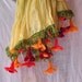 Scarf with Crochet Flowers