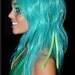 Atlantis Teal Wig With Rush Shipping