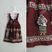 r e s e r v e d . vintage toddler girl's maroon WOVEN ETHNIC GUATEMALAN jumper dress. size 3t.