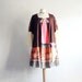 Bohemian Style Plus Size Dress 4X 5X Women's Clothes Orange Fall Colors Upcycled Clothing Wearable Art Eco Fashion 'EDEN'