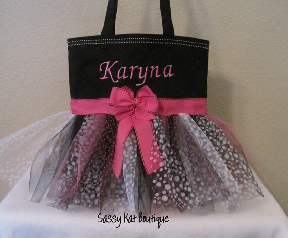 personalized dance bag for little girl