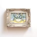 Yellow Acrylic Still life on Canvas, Minature framed Painting, goft for her