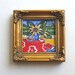 Miniature Eiffel Tower Painting, Sunflowers Painting, still life, Paris, Country French decor, books, stocking stuffer