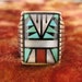 Reserved for Erin - Ring - Size 11 1/4 - Sterling Silver - Men Ring - Multistone Stone Ring - Inlay - Southwest Jewelry - Turquoise -