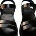 Black Hammer Leather Sandals for Men & Women