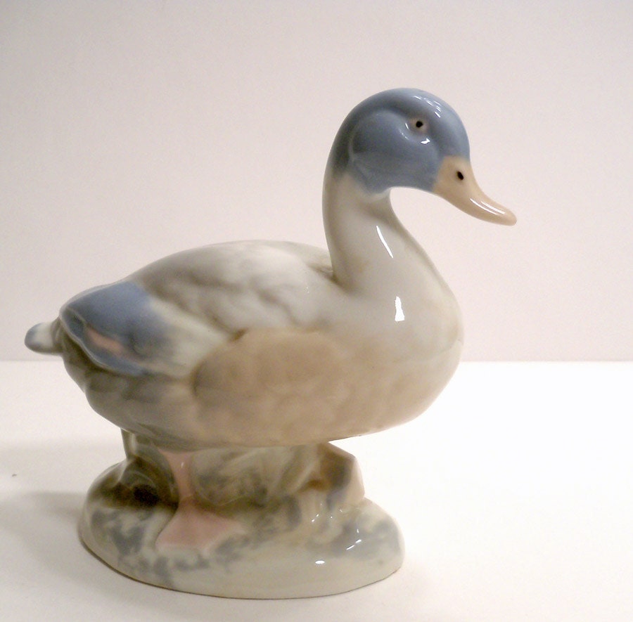 Pretty Porcelain Duck Figurine By Rex Valencia Hummelwerk