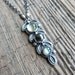Prehnite, Freshwater Pearl and Labradorite Necklace in Oxidised Sterling Silver - Barley Necklace in Earth