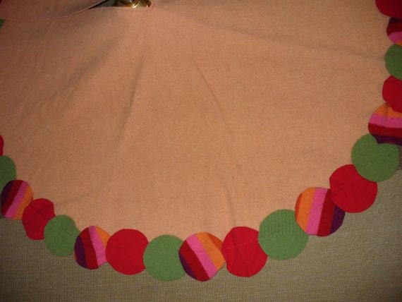 christmas tree skirt orange sherbet with red and green by christmas tree skirt orange sherbet with red and green by