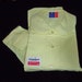 Vintage Peter Pan Collared Blouse Shirt Top YELLOW size Medium