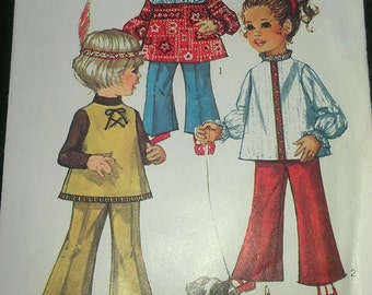 1970s Top Blouse Only Toddler Size 2 Simplicity 8522