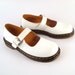 Doc Martens Shoes Mary Janes 1990 White Leather Shoes T strap UK size 8