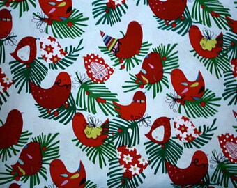 Starling Christmas in Light Blue by Alexander Henry - 1 Yard