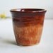 Ceramic Cup - Glazed in Warm Rust and Brick Red - Handmade Stoneware Drinking Vessel for Hot or Cold Beverages