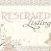 Reserved for Kristen.