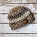 Crochet Baby Boy Beanie, 3 to 6 Months, Brown Striped Hat