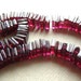 Garnet smooth polished flat square heishi beads- 4mm- 8 inch