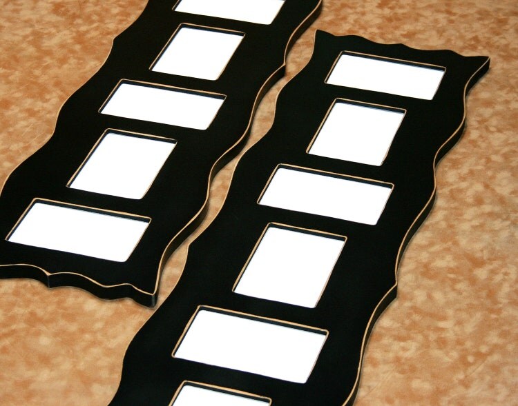 Collage picture frame 5 opening 4x6 Multiple by 2DogsWoodWorking