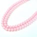 Vintage Pastel Candy Pink Vintage Moonglow Beaded Multi Strand Necklace, FREE US SHIPPING