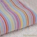 Colorful Neat Rainbow Stripes- Knit Cotton Fabric (1/2 Yard, 17.7x70 Inches)