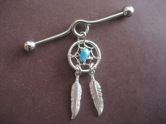 Industrial Piercing Dream Catcher Industrial Barbell 41g Earring Industrial Piercing Barbell 1 Industrial Piercing Dream Catcher Industrial Barbell 41g Earring Industrial Piercing Barbell 1
