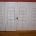 Shutters White Wood Shutters Set of 4 Louvered Panels