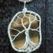 Petrified Wood and Recycled Sterling Silver -Tree Spirit Pendant by Ethora