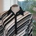 Mind Reader - Black and Off White Diagonal Stripe Maxi Dress