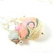 Pink Beach Necklace, Seashell Necklace, Pink White Wave Lampwork Necklace, Summer Necklace, Ocean Charm Necklace, Beach Jewelry - Pink Sands