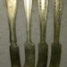 These are 4 Vintage Silverplate BUTTERKNIVES Butter Knives knifes cheese knife Assorted FLATWARE