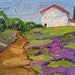 Oil Painting Landscape Provence WILD LAVENDER CHATEAU Lynne French Impressionist Original Art 11x14