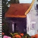 FARMHOUSE FLOWER GARDEN Lynne French Art Journal Diary 80 Pgs.Spiral Bound