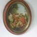 Vintage Framed Picture Oval Italy