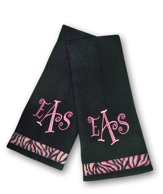 Items Similar To Monogrammed Kitchen Towel Set Of Two On Etsy   Il 570xN.378733825 Ooqy 