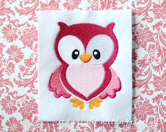 Owl Embroidery Design, INSTANT DIGITAL DOWNLOAD, Woodland Animals for Machine Embroidery 4x4