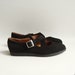 shoes 8.5 / black suede flats / 90s 1990s Rockport flats / criss cross mary janes / shoes size 8.5 / vintage 90s shoes