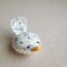 Handmade Decorative Bird in Blue Floral