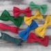 Primary wool felt baby bows