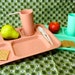 Vintage Lunch / Snack Trays (2 sets)