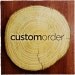 Rustic Personalized Tree Stump Wood Gift Tags Custom Order for andowdy65