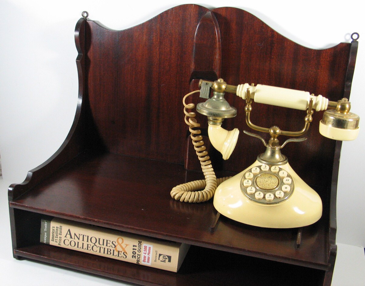Vintage Wall Hung Telephone Shelf