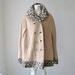 60s camel CAPE trimmed in LEOPARD size medium RESERVED