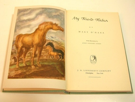 My Friend Flicka By Mary O'Hara 1941 Book