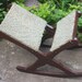Rocking Gout Stool, antique Wooden foot stool