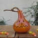 Jack-O-Lantern Gourd Halloween Carved Spooky Fall Decoration