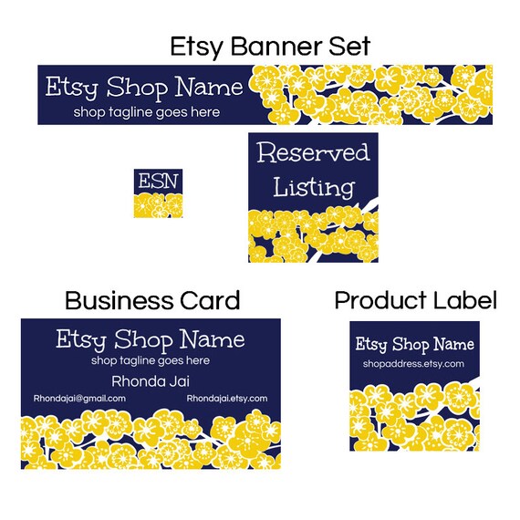 Etsy Banners - Etsy Shop Advance Startup Bundle With Business Card and ...