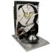 Unique Hard Drive Clock Accented with a Motor Spindle and Special Zigzag Hand.