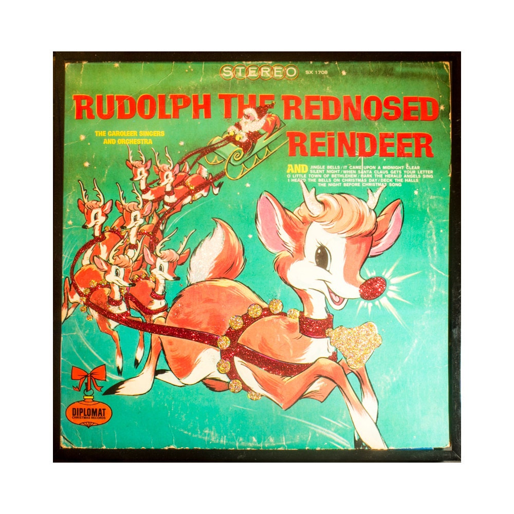 Glittered Rudolph the Red Nosed Reindeer Album
