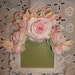 Shabby Chic Frame with Handmade Cottage Rose Applique