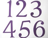 Worksheets Large Numbers 1-10 items similar to large numbers 1 10 in purple great for table weddings